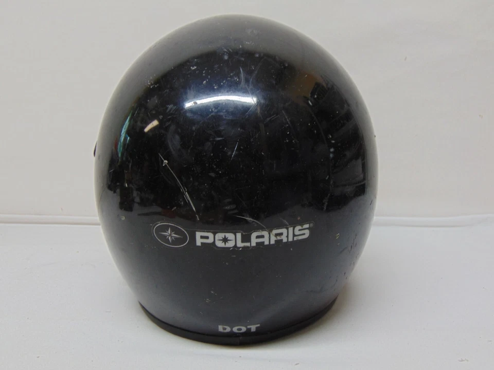 POLARIS YOUTH SIZE HELMET MOTO EC FULL FACE HELMET BLACK MEDIUM - Image 2 of 4