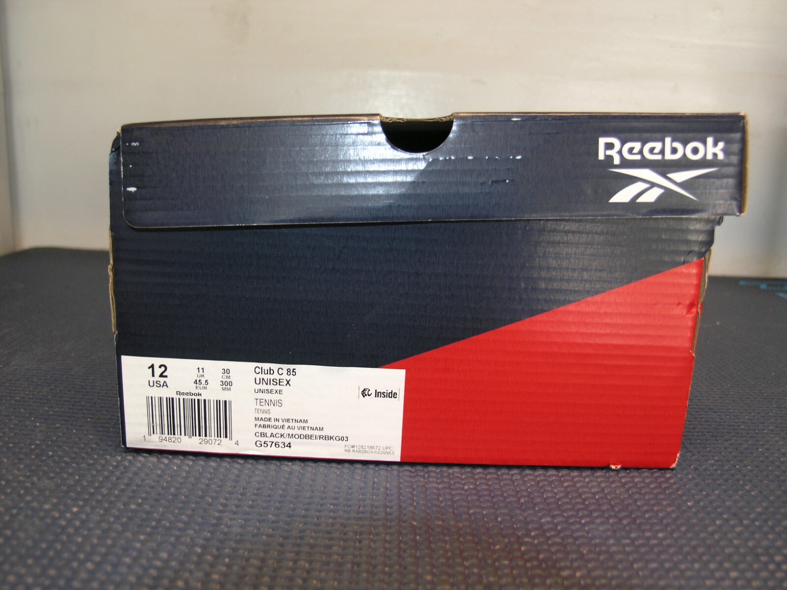 NEW REEBOK CLUB C 85 UNISEX TENNIS BLACK SUEDE SHOES SIZE 12 G57634 | eBay