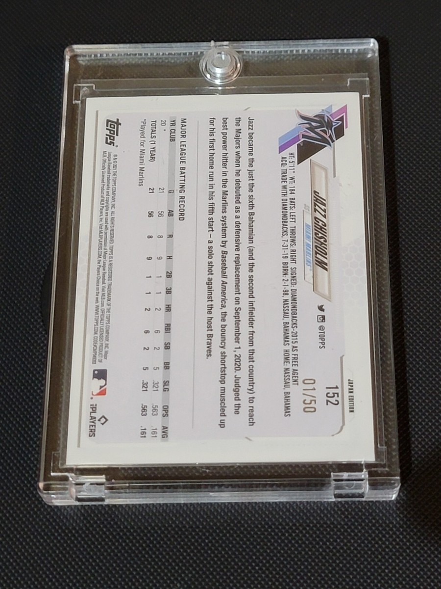 2021 Topps Japan Edition Jazz Chisholm RC YANKEES Purple /50 | eBay