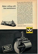 1961 Huber Warco Ad: Tandem & 3 Wheel Road Rollers - Marion, OhiO