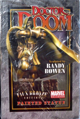 DR. DOOM FAUX BRONZE STATUE BY BOWEN DESIGNS (FACTORY SEALED, NEW, UNOPENED)