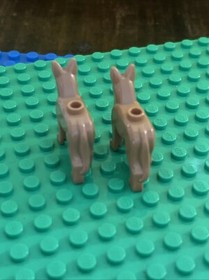 LEGO City Police Dog German Shepherd Lot Of 2 Figure 10268 60026 60203 70400