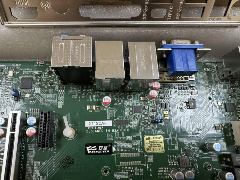 Supermicro X11SCA-F Intel C246 Single Socket LGA-1151 Motherboard with bracket - Image 4 of 4