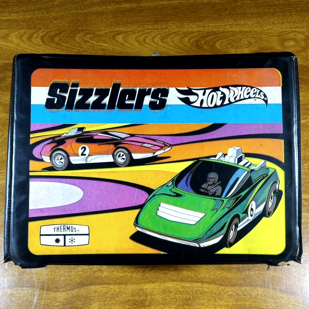 Hot Wheels Vintage Sizzlers Redline Thermos Lunchbox Storage Car