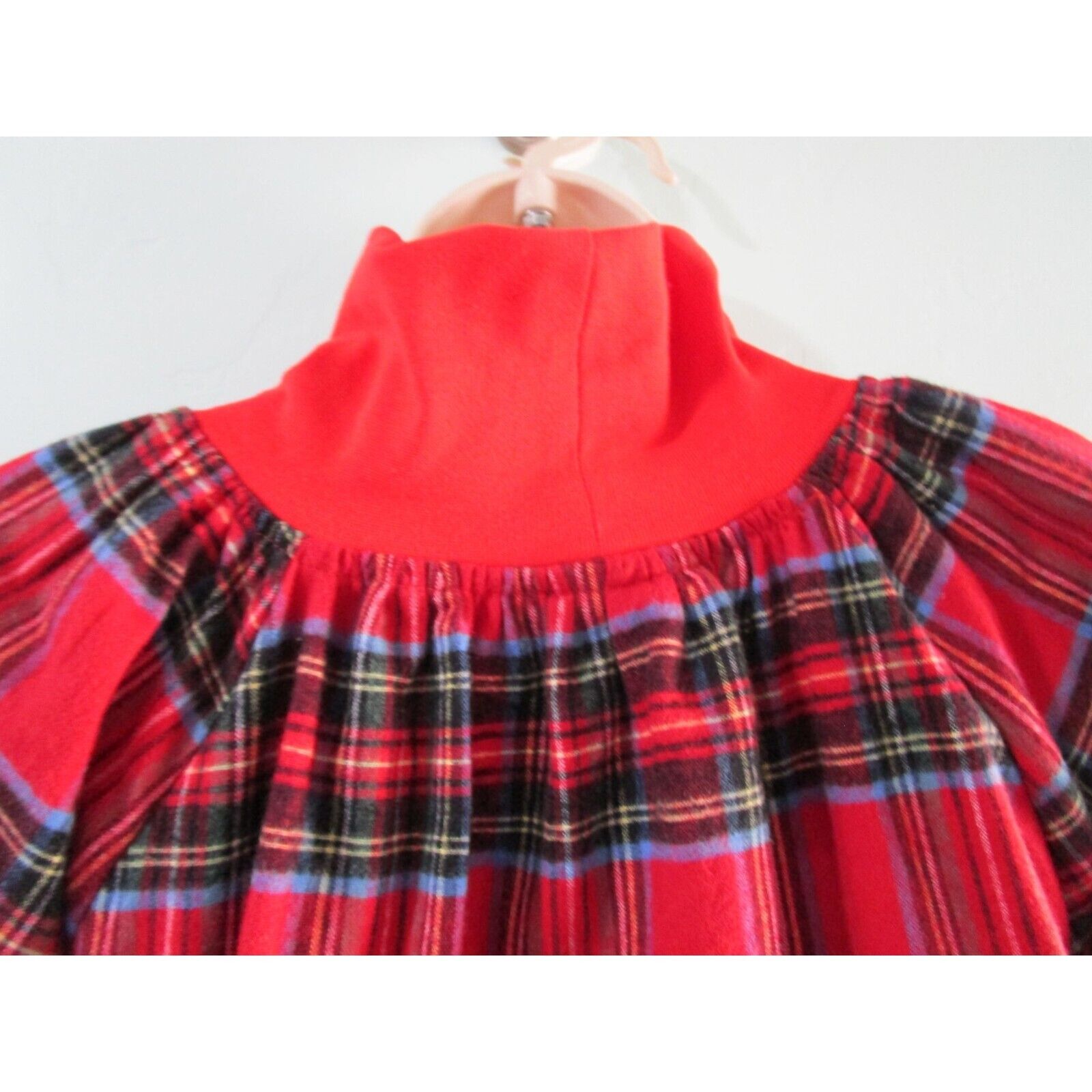Vermont Country Store Modest Turtleneck Red Plaid… - image 9