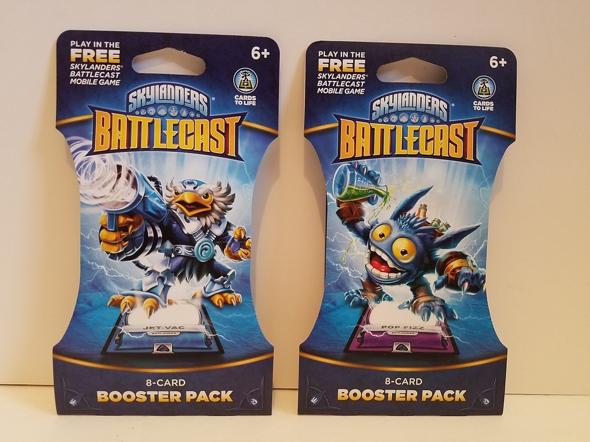 Skylanders BattleCast 8-Card Booster Pack X 2 ( 1 Jet-Vac