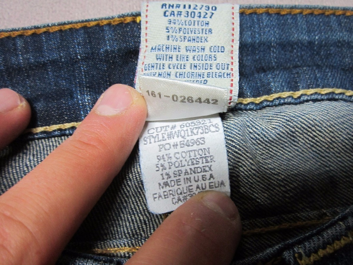 専用【k】 TRUE RELIGION WOMENS TONY CLASSICS PANCHO BLUE BOOTCUT FIT JEANS