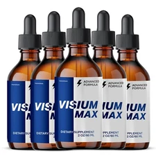 Visium Max Liquid Drops, Extra Strength VisiumMax, All Natural Formula (5 pack)