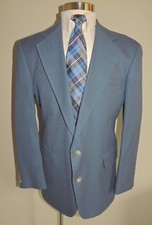 MEN'S HAGGAR POLY BLEND 2 BUTTON SPORT COAT SIZE 43R