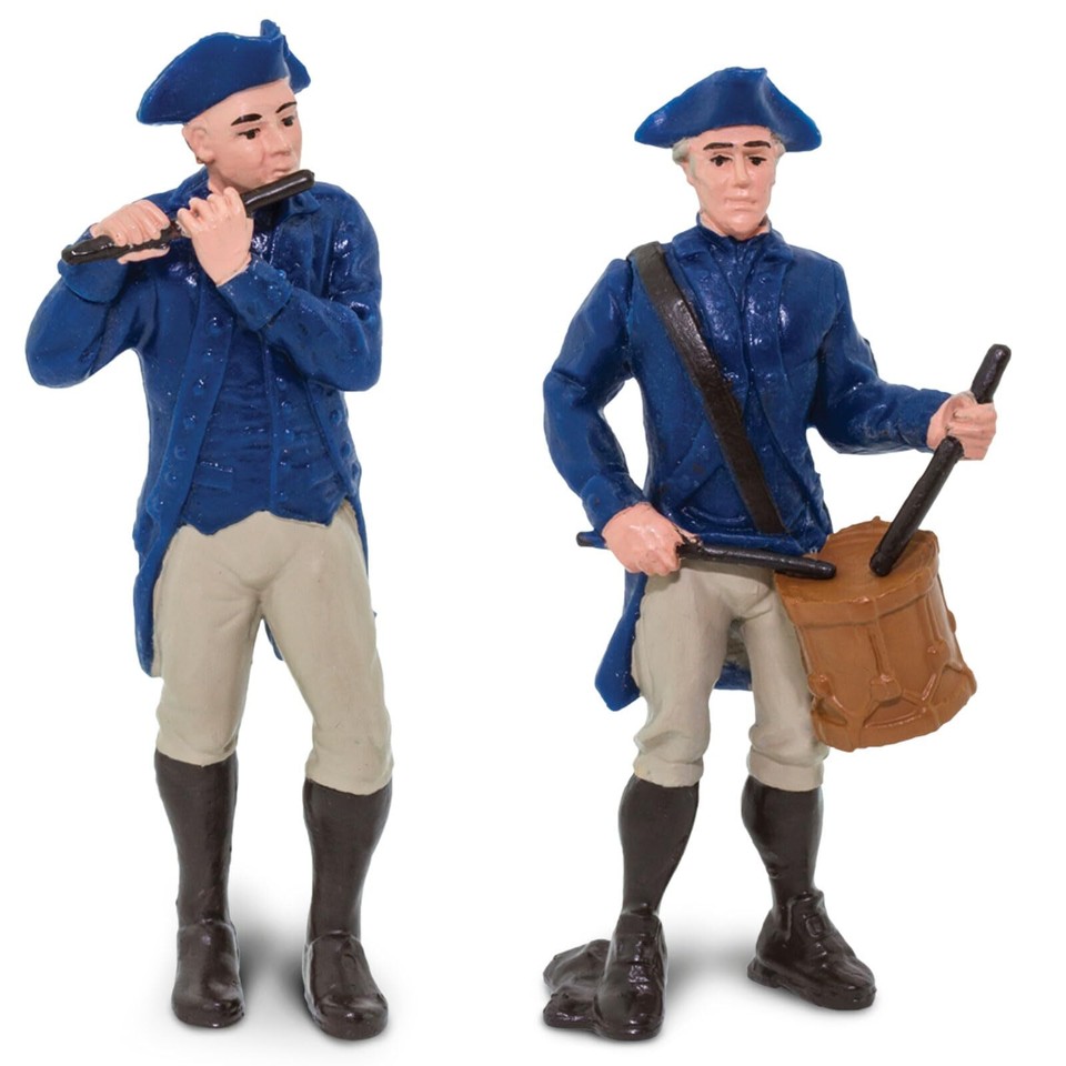 Safari Ltd. Toob „Continental Army“ | 5 Figuren Aus Dem Amerikanischen Unabhängigkeitskrieg | Lernspielzeug Ab 3 Jahren
