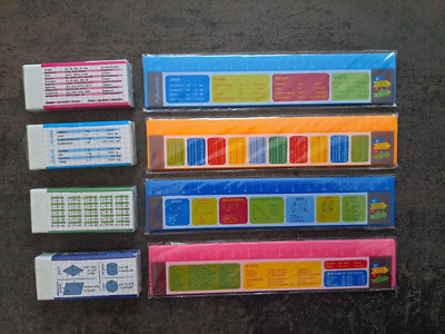 NEU Mitgebsel Geburtstag Trendhaus 4x Set Lineal + Radiergummi Mathe Deutsch NEU