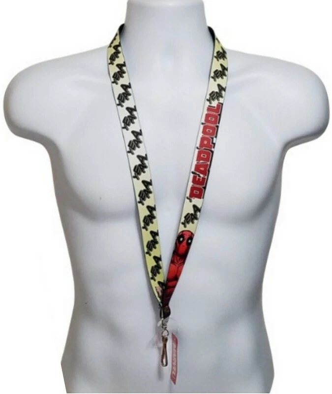 Cordón con hebilla Marvel Deadpool postura de pie Yeaa (1 pulgada de ancho 22 pulgadas de largo) nuevo con etiquetas Foto 2 de 4