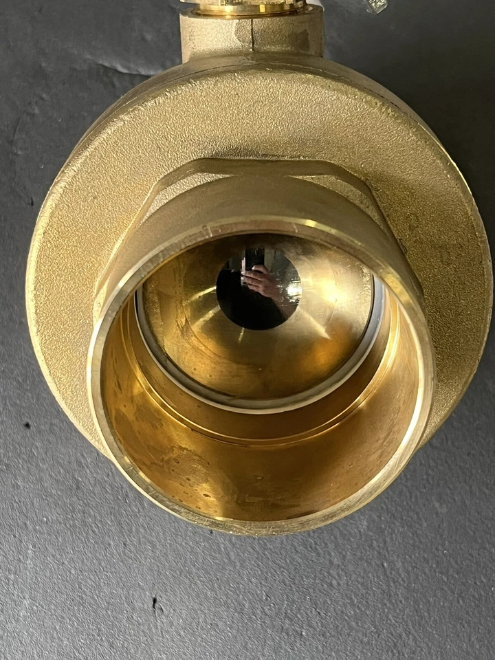 2-1/2" CxC (Solder), Full-Port, Lead-Free Brass Ball Valve, 400 WOG, 150 WSP - Image 4 of 4