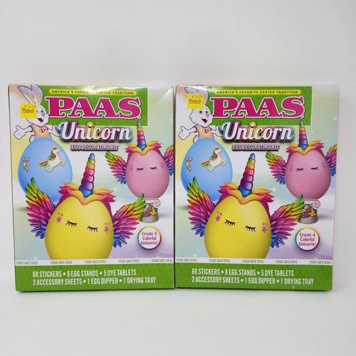 2 Boxes PAAS Unicorn Egg Decorating Kit, Easter Egg Decorating Kits Unicorn - 第 1/10 張圖片
