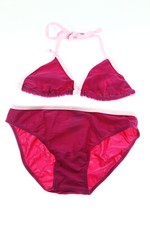 CRIMSON TWO-PIECE BIKINI GIRL SWIMWEAR - Size 8