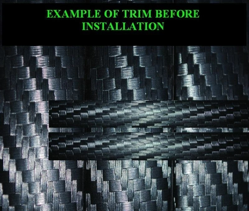 FOR MITSUBISHI CARBON FIBER 2PC ROOF TOP TRIM DRIP MOLDINGS COVERS SET WARRANTY - Image 2 of 4