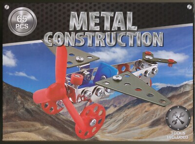 Metal Construction 10027 Flugzeug 65 Teile - Metallbaukasten  