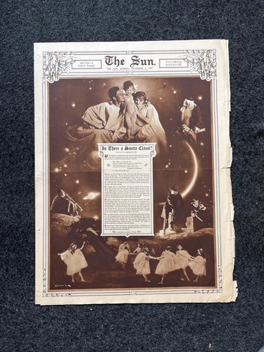 WWI Christmas Vintage Newspaper Pictorial Section, World War One Memorabilia an