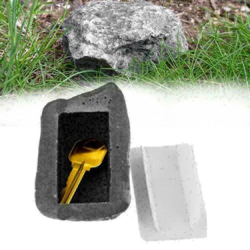 Fake Rock Key Holder Hide-A-Key Safe Realistic Outdoor Garden Q1 J5S1 Key FAST