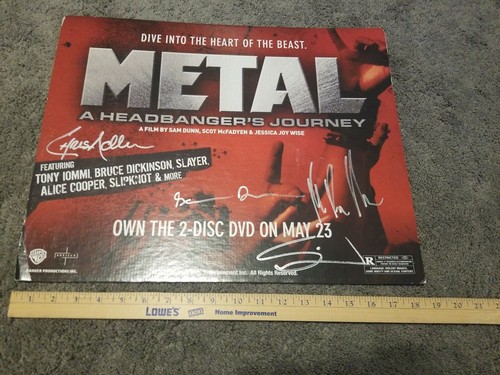 CHRIS ADLER LAMB OF GOD SIGNED AUTOGRAPHED METAL HEADBANGERS JOURNEY POSTER 2006 - Picture 7 of 7