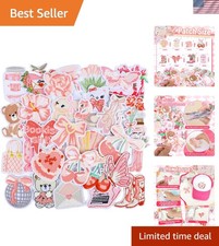 Girly Iron on Patches for Clothing  32PCS Pink Applique for Girls  Cute Coque...
