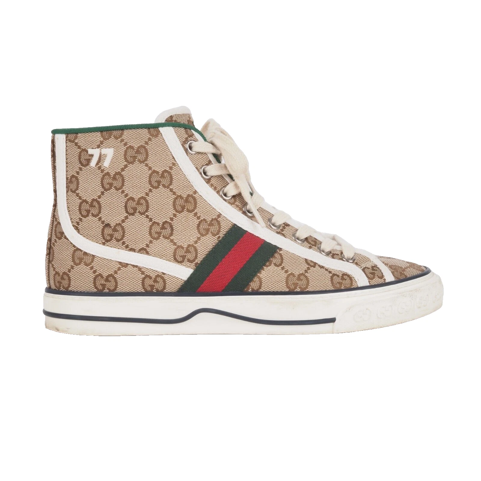 GUCCI Tennis 1977 Baskets Haut Luxe Créateur Chaussures Femme Taille 38,5...