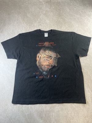 Post Malone 2022 Twelve Carat Tour Konzert T-Shirt Delta Pro Weight XL schwarz