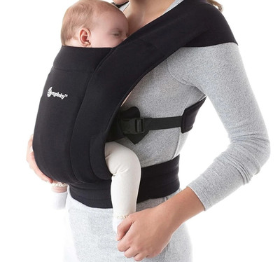 Ergobaby Babytrage für Neugeborene ab Geburt Extra Weich, Embrace Bauchtrage