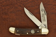 VINTAGE GERMAN EYE BRAND CARL SCHLIEPER SOLINGEN STAG COPPERHEAD KNIFE (31860)