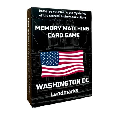 MEMO GAMES Washington, D.C. Landmarks Memory Matching Card Small, Multiple 