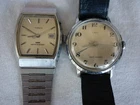LOT OF 2 VINTAGE TIMEX MECHANICAL WATCHES MENS FOR PARTS REPAIR