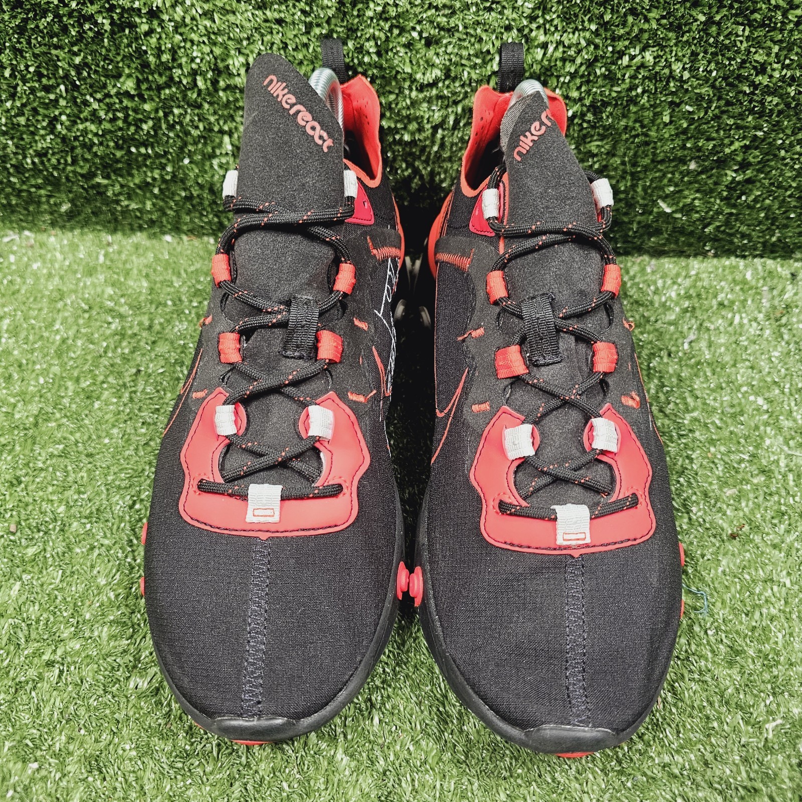 Nike React Element 55 Script Swoosh Athletic Snea… - image 2