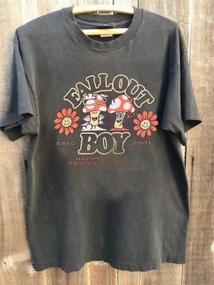 Fall Out Boy Happy Music For Sad People T-shirt ESTD 2001 Charcoal tee