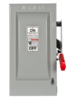 #ad Siemens HF361 30 Amp 3 Pole 600 volt 3 Wire Fused Heavy Duty Safety Switches $96.79
