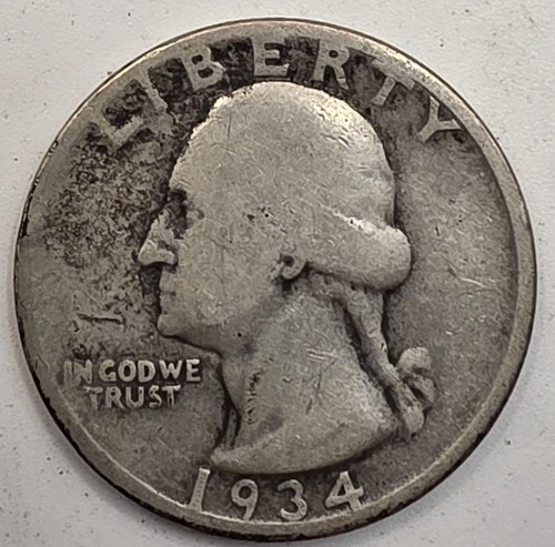 *SILVER* 1934-D  Washington Quarter -《Great Way To Buy Silver!!》