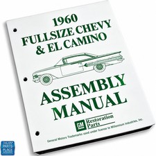 1960 Chevrolet Impala Bel Air El Camino Factory Assembly Manual Each