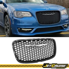 Fits 15-23 Chrysler 300 300s Sport Front Bumper Mesh Upper Grill Abs Matte Black Fits 15-23 Chrysler 300 300s Sport Front Bumper Mesh Upper Grill Abs Matte Black