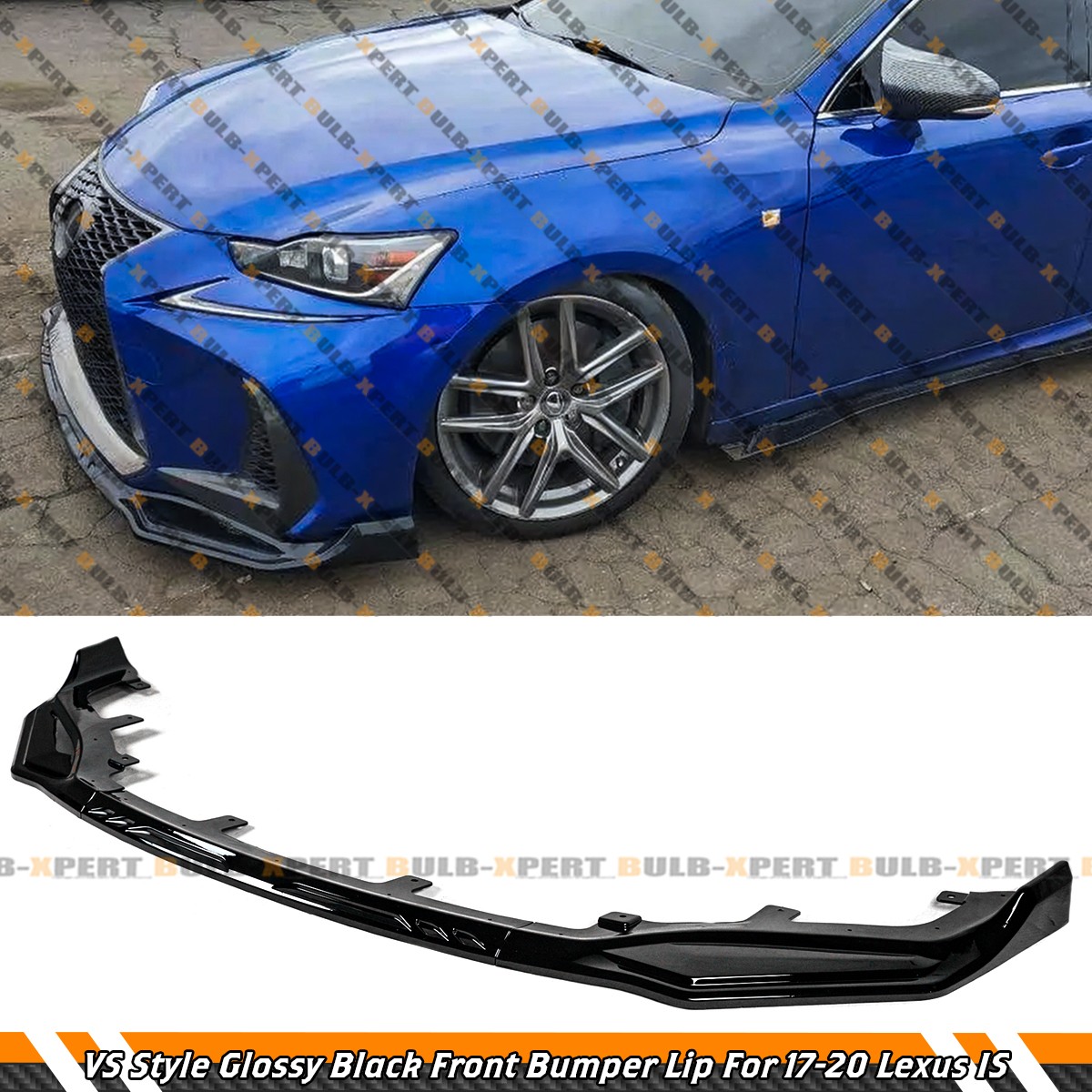 FOR 2017-2020 LEXUS IS300 IS350 F Sport V2 Gloss Black Front