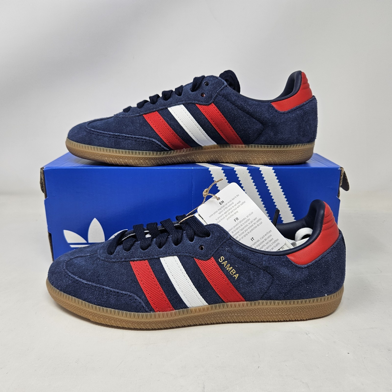 Adidas Samba OG x FIFA World Cup 26' 'Indigo Scarlet' / IH6828 / Men's Size 5