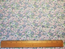 Vintage Lightweight Cotton Floral Fabric 3.5 Yards Unbranded Peter Pan?