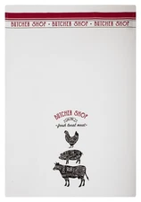 MU Kitchen Designer Print Kitchen Towel, Butcher Shop