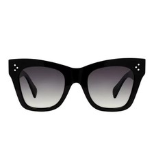 Celine Polarized Cat Eye Sunglasses Women OS Black Gray Italy Luxury Designer