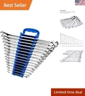 15-Piece Combination Wrench Set | SAE from 1/4” to 1” with Chrome Finish