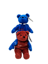 Salvono's Bammers Dominik Hasek 39 Peter Forsberg 21 Beanie Bears 9" Tall