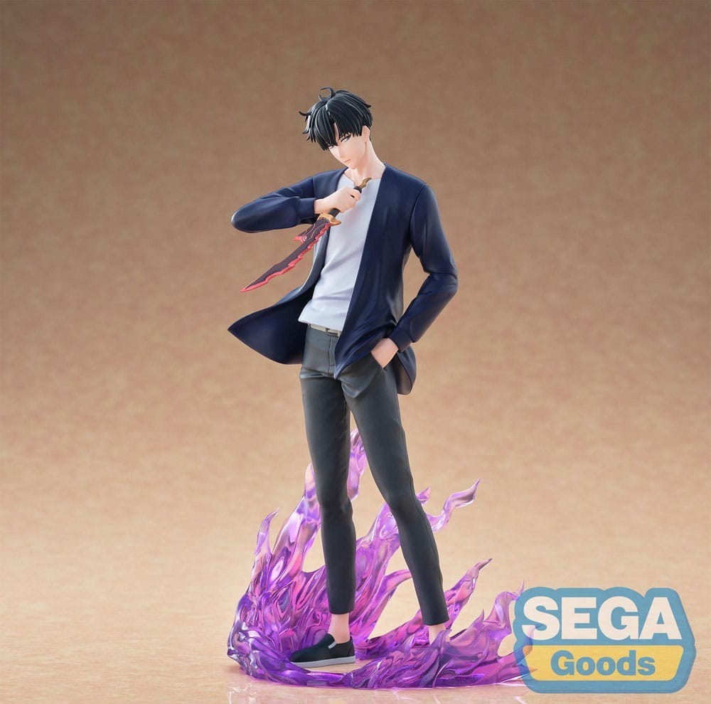 Sega Goods Solo Leveling XrossLink PVC Estatua Sung Jinwoo 18 cm Figura NUEVA Y EMBALAJE ORIGINAL