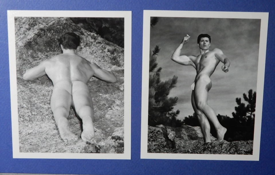 Western Photography Guild 1950’s Physique Jim Craig y Jim De Rose exterior 4x5 Foto 3 de 4