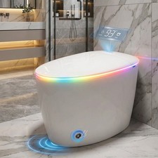 Smart Toilet with Bidet Built-in, Foam Shield Anti-Splash, Auto Open/Close Lid
