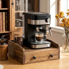 Wooden Coffee Pod Storage Drawer, Coffee Capsule Holder & Tea Bag Organizer