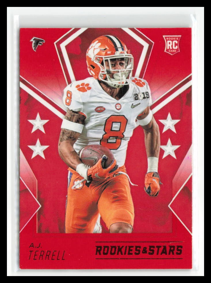A.J. Terrell 2020 Panini Rookies & Stars Red #184 RC Rookie Atlanta Falcons