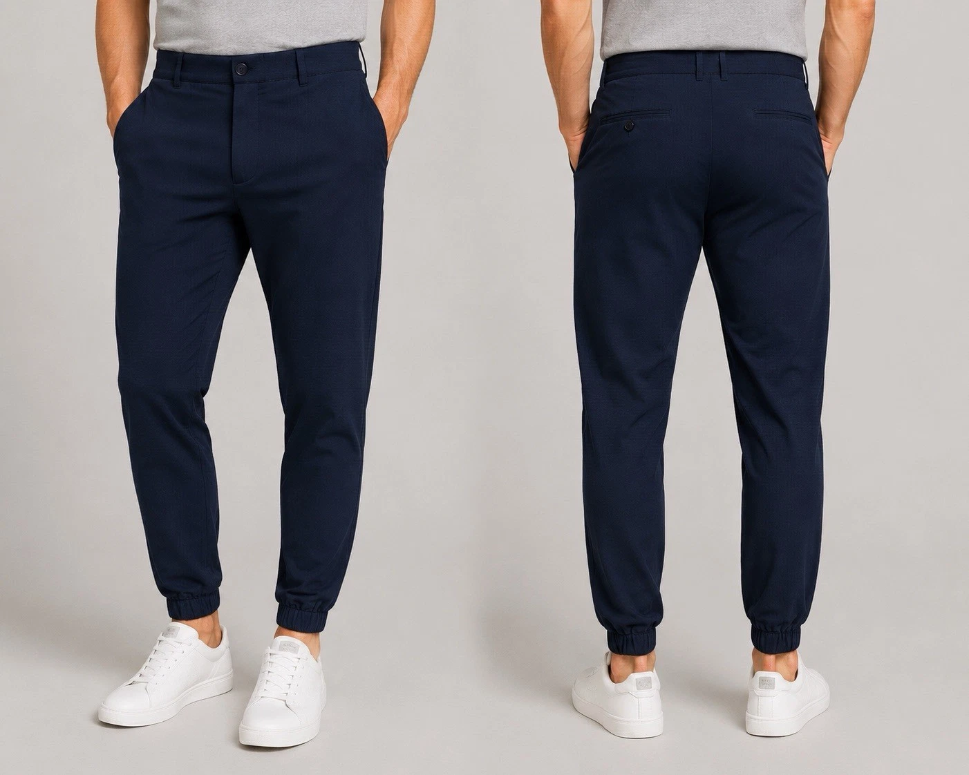 NWT Vince Camuto Performance Jogger Pants Mens Size 33 Navy Stretch Travel Golf